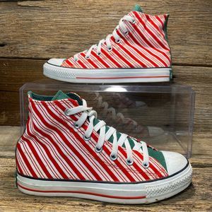 Converse Candy Cane Sneakers | Size Men’s 6 Women’s 8